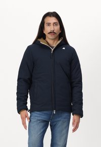 K-Way JACK WARM DOUBLE UNISEX - Jachetă de iarnă - brown corda - blue depht