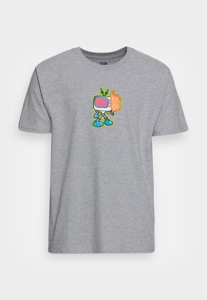 FLAME FINGERS - Print T-shirt - heather grey