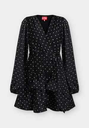 Cras, ANGELACRAS DRESS - Robe de jour - black medium dot
