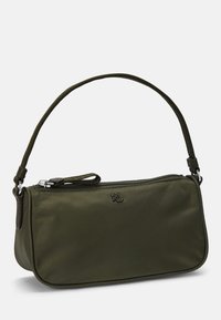 Lauren Ralph Lauren MEDIUM NYLON TOP HANDLE POUCH - Torbica - dark olive
