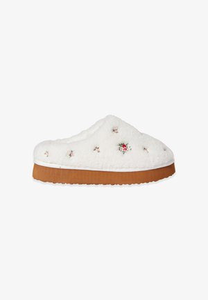 Etam, ETAM CHAUSSON CINALINE - MULES - Slippers - ecru