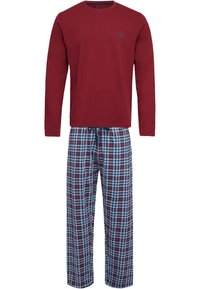 Phil & Co. Berlin 1 PACK SPECIAL SET - Pyjama - weinrot karo