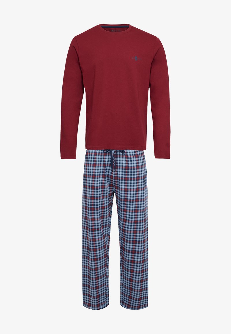 Phil & Co. Berlin 1 PACK SPECIAL SET - Pyjama - weinrot karo