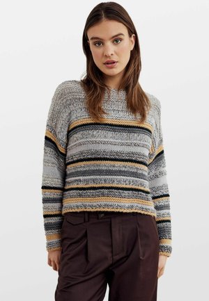 LEAH - Svetrík - grey mix
