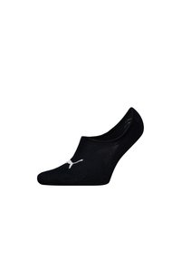 Puma UNISEX 6ER PACK - FOOTIE HIGHCUT ECOM EINFARBIG LOGO - Calcetines tobilleros - schwarz weiß