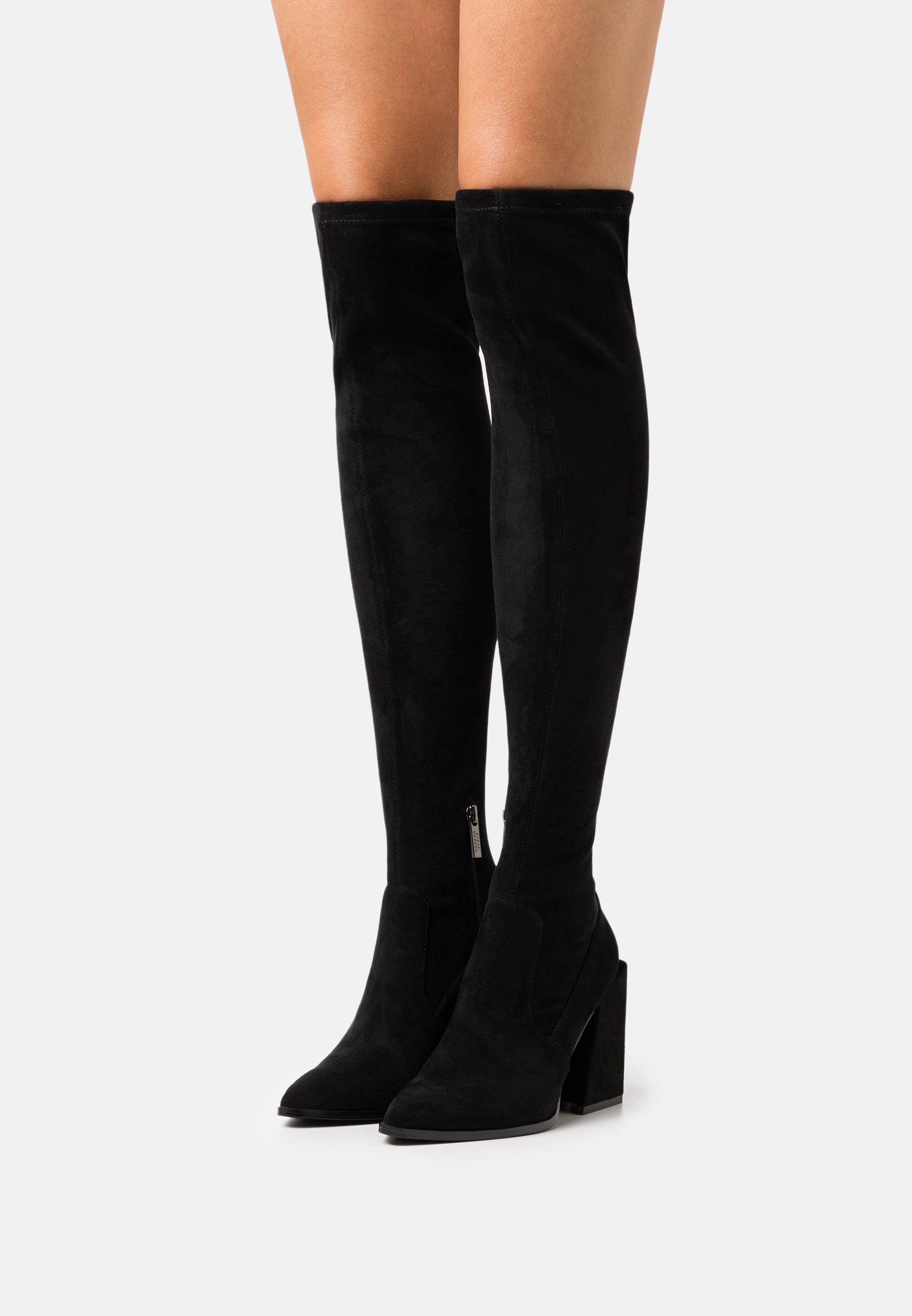 Steve Madden TENACIOUS - Overknee laarzen - black/zwart - Zalando.nl