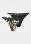 ORIGINS SHINY MICRO 2 PACK - Tanga - black/black