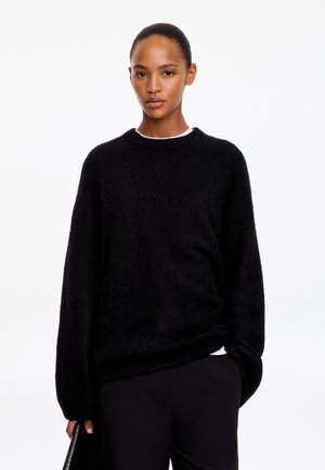 ARKET ALPACA-WOOL BLEND JUMPER - Jersey de punto - black
