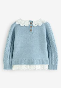 Next COLLAR CABLE REGULAR FIT - Pulóver - blue