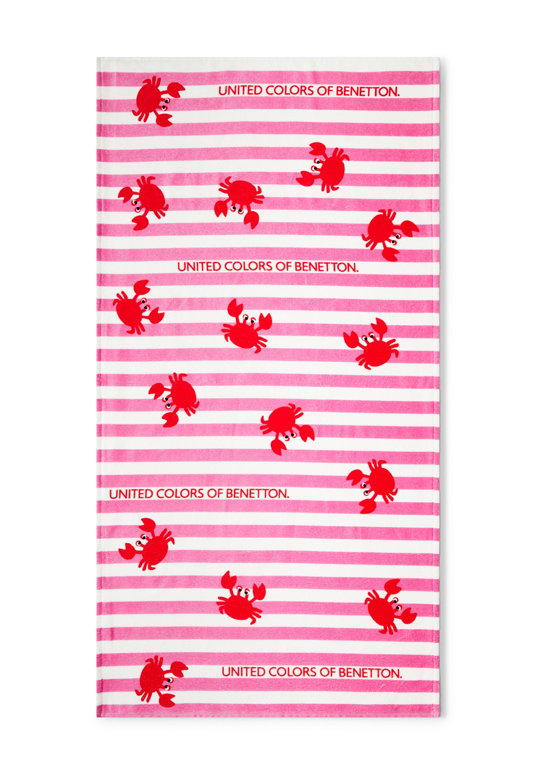 United Colors of Benetton STRIPED Telo mare red/rosso