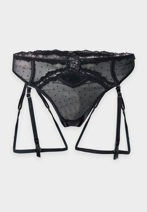 Hunkemöller, KAT SUSPENDER - Porte-jarretelles - caviar