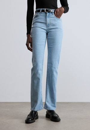HIGH RISE STRAIGHT - Blugi drepți - blue rain