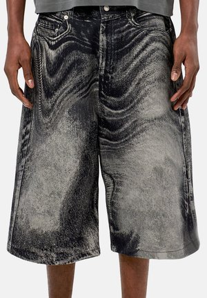 Jeans Shorts - schwarz grau