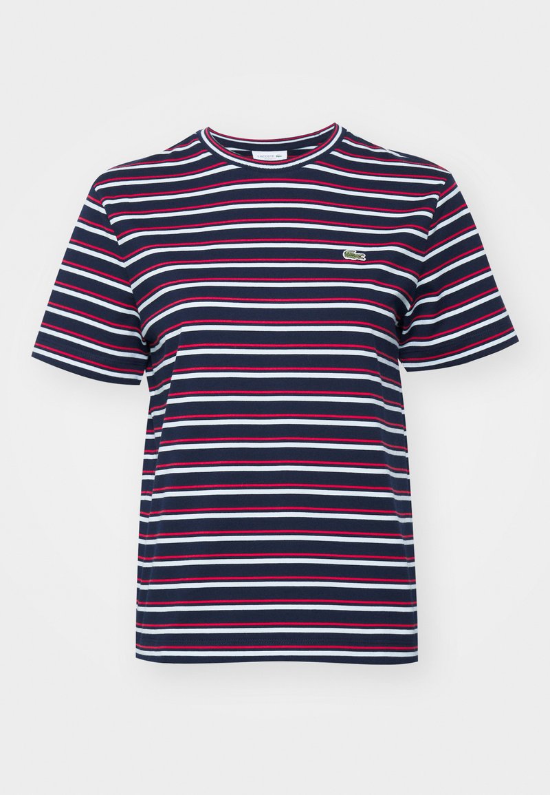 Lacoste T-shirt print donkerblauw