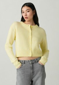Next REGULAR FIT - CREW NECK  - Kardigan - yellow