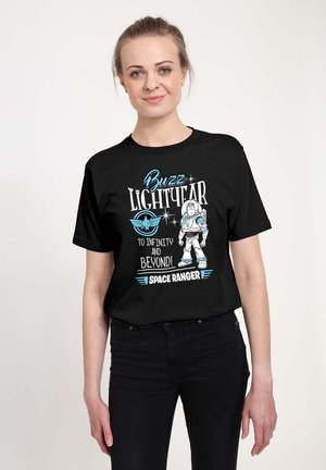 T-shirt con stampa - black