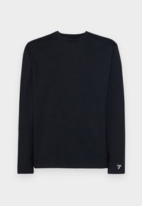 ORGANIC WAFFLE TEE UNISEX - Tops ar garām piedurknēm - black