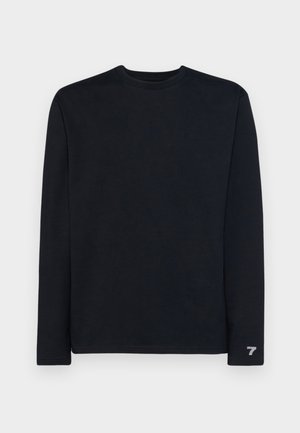 ORGANIC WAFFLE TEE UNISEX - Long sleeved top - black