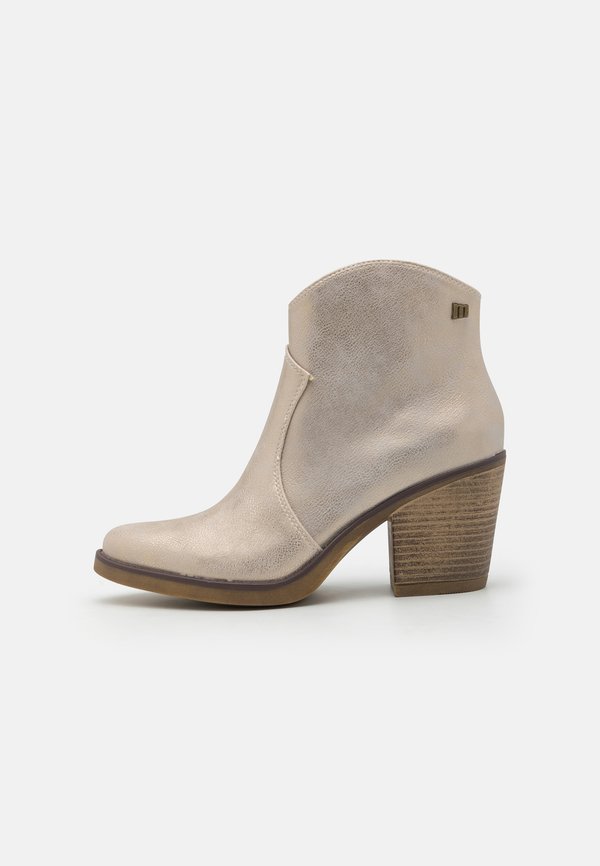 TIJUANA - Cowboy/biker ankle boot - party platino