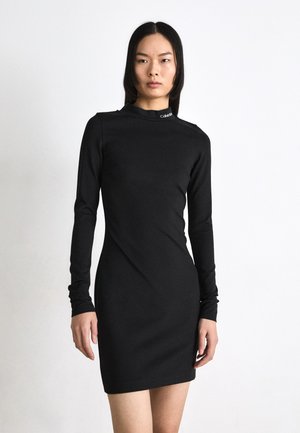 LOGO MILANO DRESS - Shift dress - black