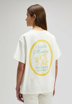 SHORT SLEEVE MODERN_MAKER_TEE - T-shirt imprimé - ecru