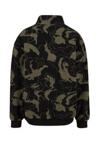 Urban Classics PATTERN TROYER - Fleece trui - oliveswirl