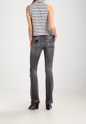 Flared jeans - grey denim
