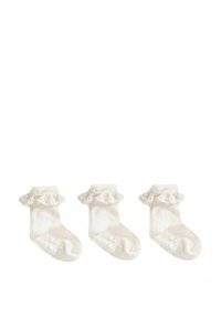 JoJo Maman Bébé 3-PACK FRILLY - REGULAR FIT - Čarape - cream