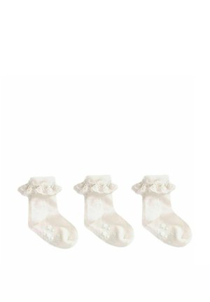 3-PACK FRILLY - REGULAR FIT - Zeķes - cream