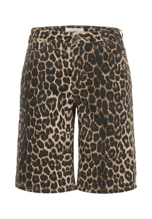 Kaffe Curve, Short en jean - black brown leopard