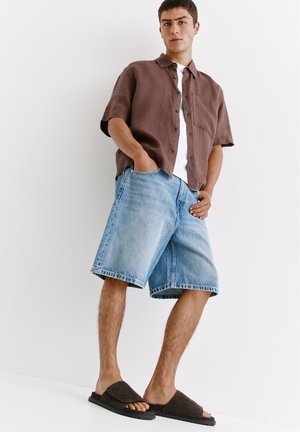 PULL&BEAR, FLAT SANDALS - Hausschuh - dark brown