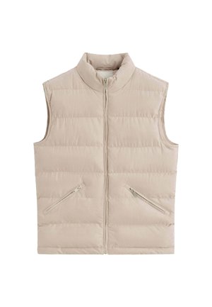 SANS MANCHES À COL MONTANT - Veste sans manches - beige