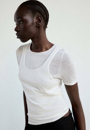 Mango, ADULT - T-shirt imprimé - white