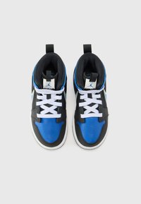 Jordan JORDAN 1 MID UNISEX - Sneakers alte - black/game royal/silver-coloured