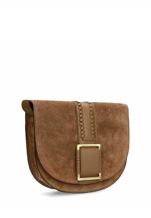 SCHULTER MIT SCHNALLE - Borsa a tracolla - taupe