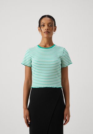 ONLY Petite ONLMETTI BOX - Μπλουζάκι με στάμπα - deep mint/blues