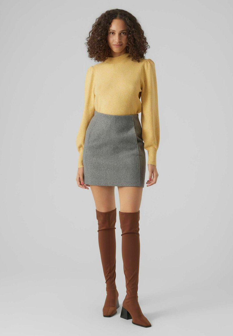 Vero Moda Minirok donkergrijs