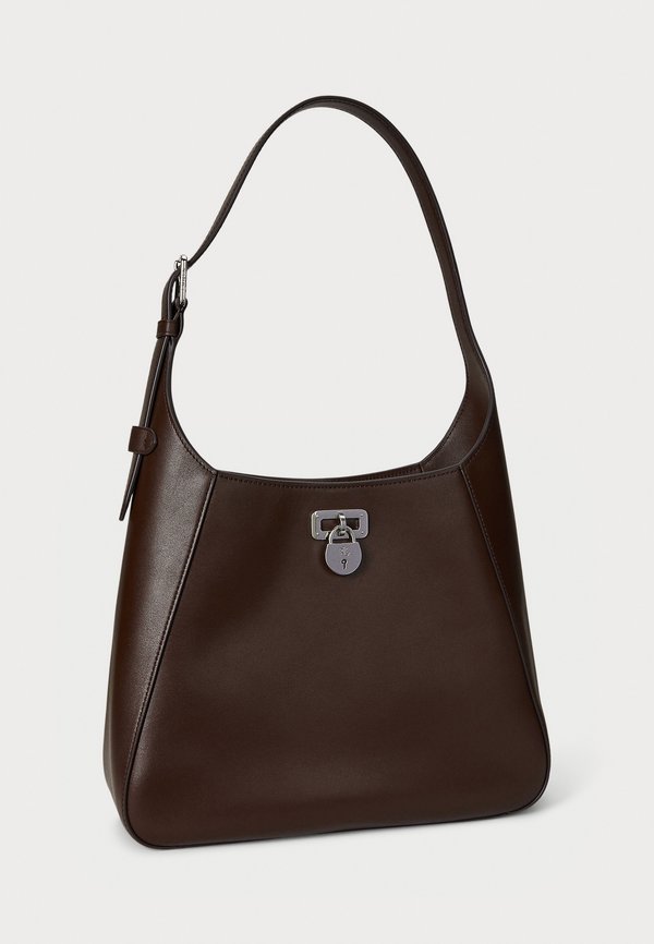 LEATHER LARGE TANNER SHOULDER BAG - Handbag - dark hickory2