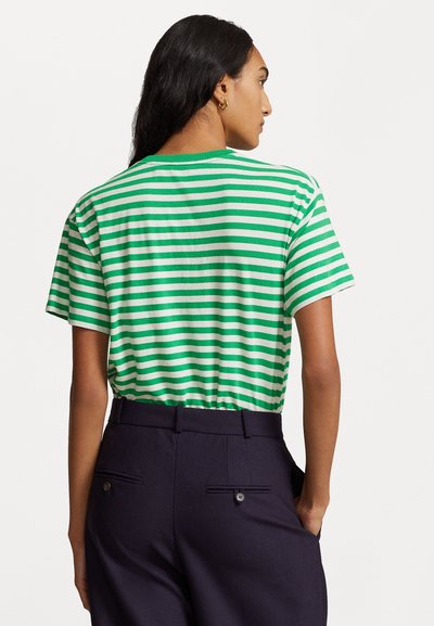 Polo Ralph Lauren SHORT SLEEVE - Printtipaita - preppy green/white