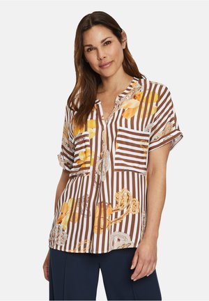 MIT STREIFEN - Blouse - brown white