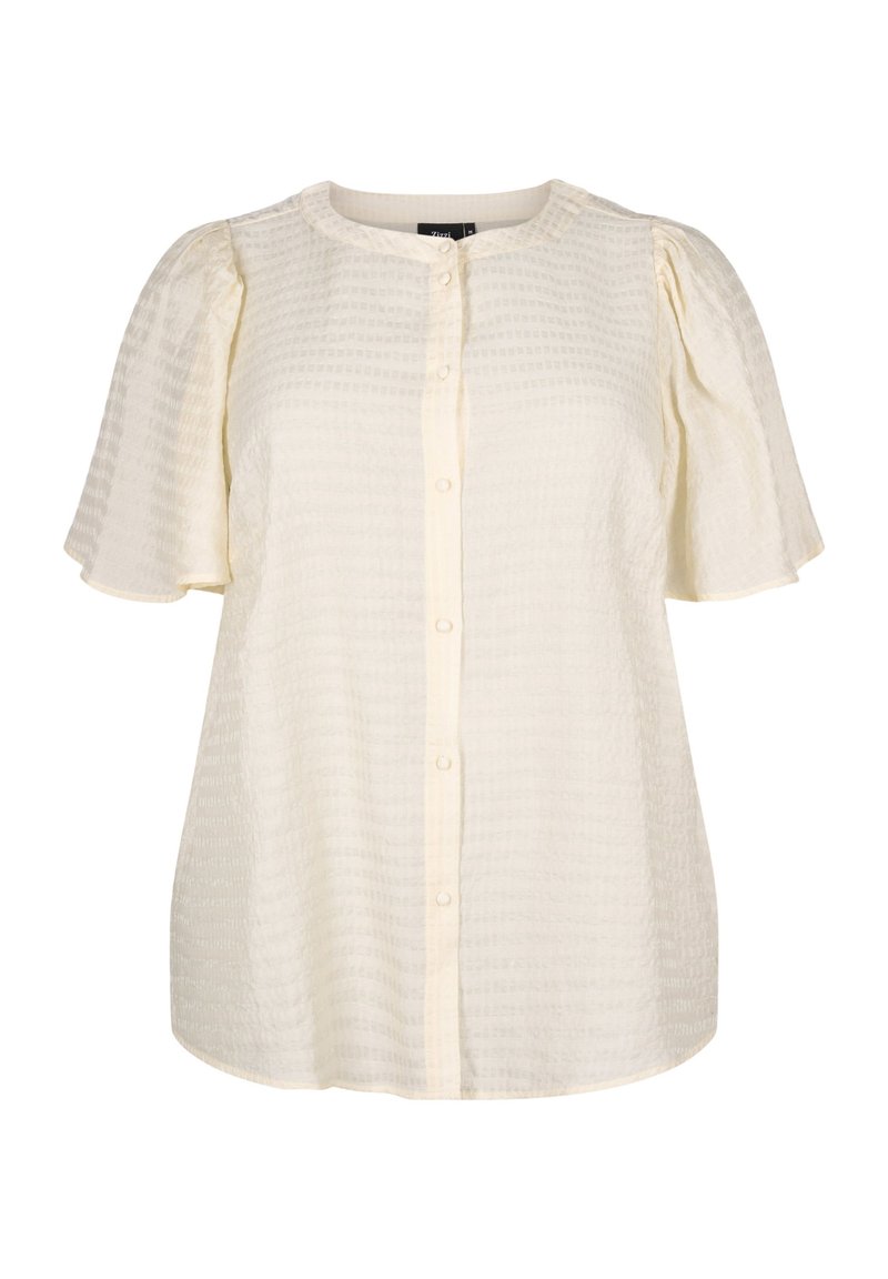 Zizzi Overhemdblouse crème