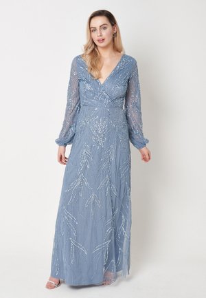 EMBELLISHED - Robe longue - powder blue