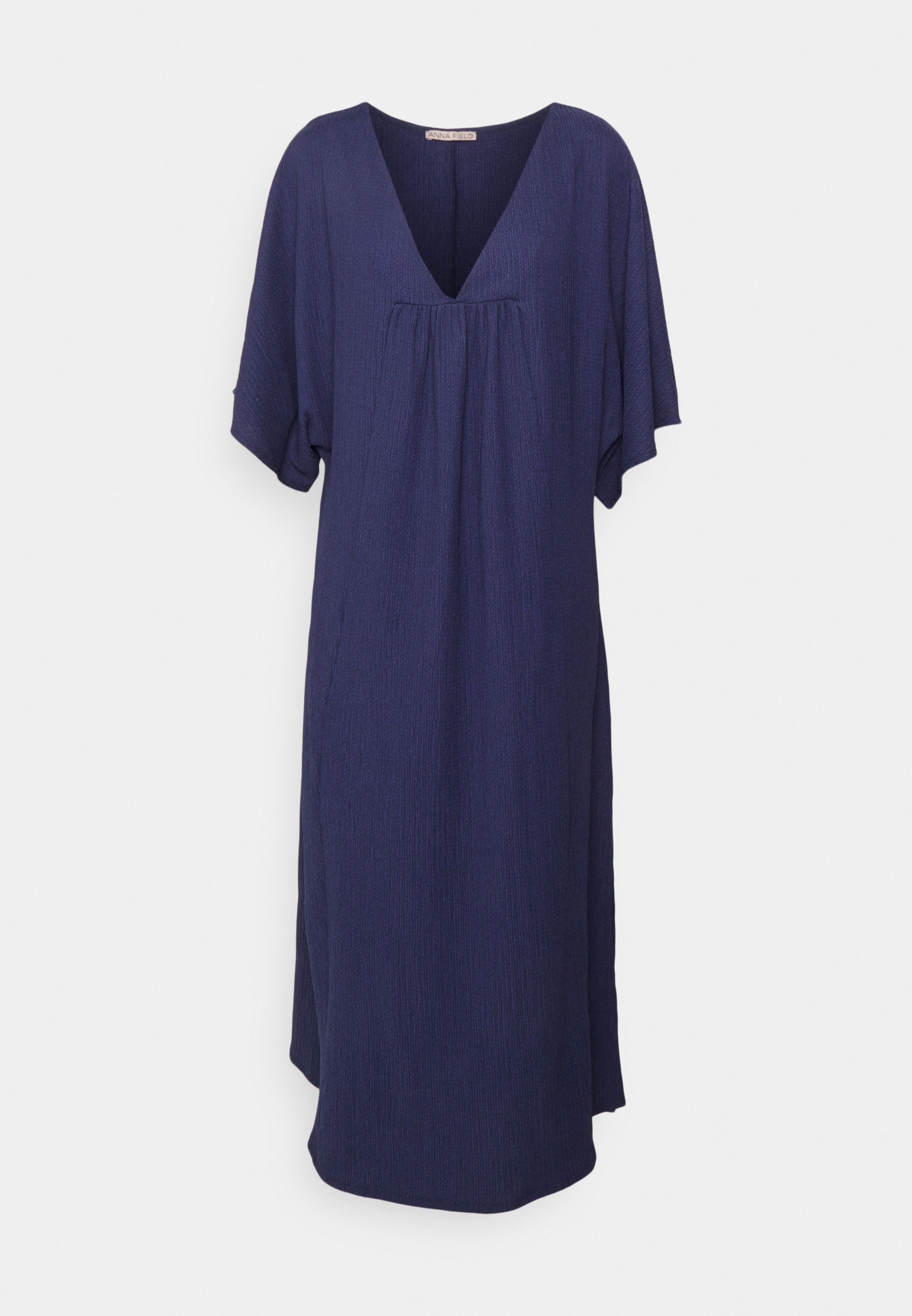 Robe Longue Anna Field Taille 38 - Bleu Foncé, Orange Et Jaune - Occasion Parfait État