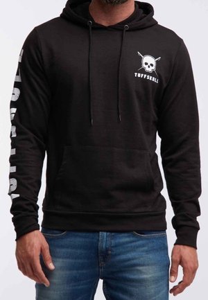 Felpa con cappuccio - black