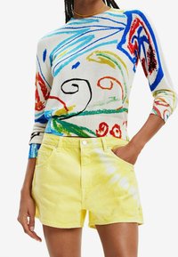 Desigual Stickad tröja - white