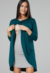 Chelsea Clark UMSTANDS UND STILLTUNIKA - Jersey dress - Dunkelgrün Graumeliert