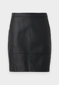 VMIDA SHORT COATED SKIRT - Miniszoknya - black