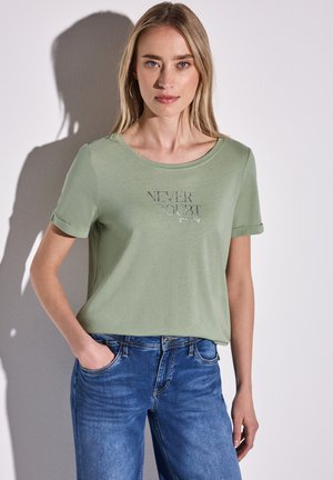 Print T-shirt - grün