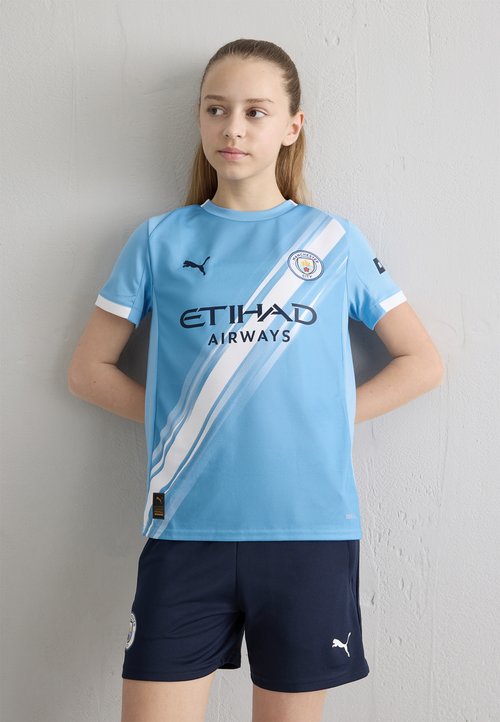 Puma MANCHESTER CITY FC UNISEX - Tricou cu imprimeu - light blue/puma white