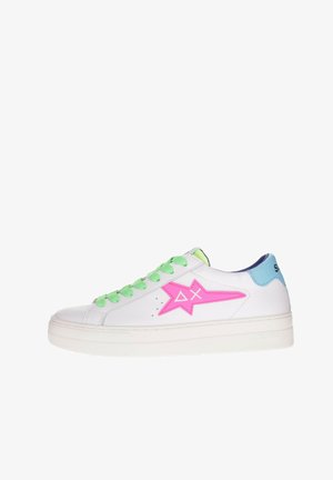Sun68 BETTY - Sneakers basse - bianco fuxia